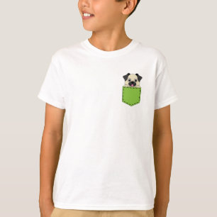 T-shirt Poche animal chien
