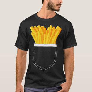 T-shirt Poche avant avec frites Pomme de terre frites