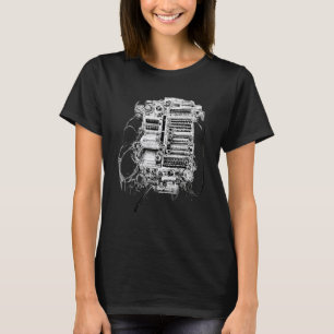 T-shirt Poche de crayon mécanique complexe d'ingénierie