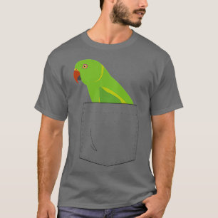 T-shirt Poche fausse perruche indienne de Ringneck