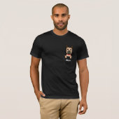 T-shirt Poche Great Dane chiot chien mignon (Devant entier)