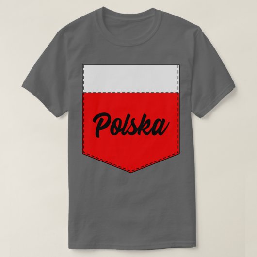 T-shirt Poche Pologne (Design devant)