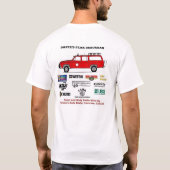 T-shirt Poche polychrome de plaine de chemise de sponsors (Dos)