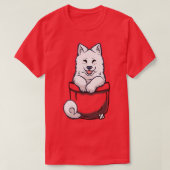 T-shirt Poche Samoyed (Design devant)