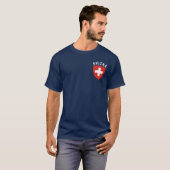 T-shirt Poche Svizra (Suisse romande) (Devant entier)