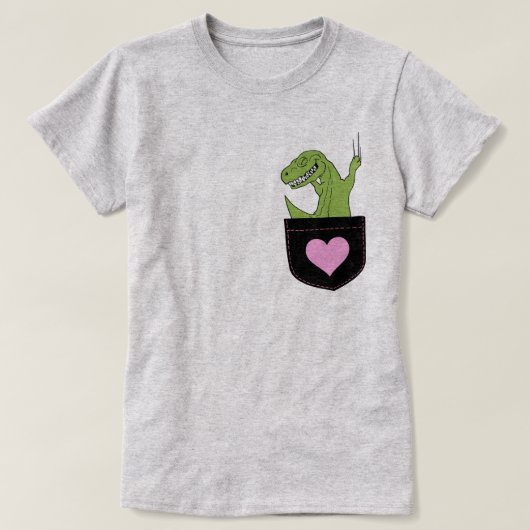 T-shirt Poche T-Rex (Design devant)