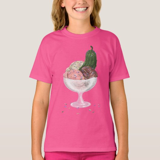 T-shirt Poches dans la crème glacée (Devant)