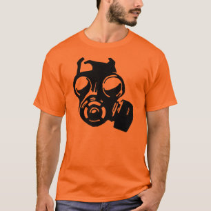 T-Shirt pochoir graphique Masque à gaz