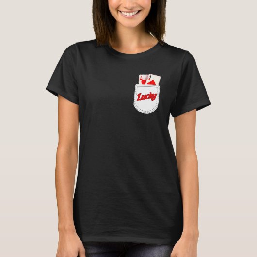 T-shirt Pocket Aces Poker Card & Poker Player Jeu (Devant)