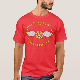T-shirt POCKET Aviation Boatswaps Mate Gold Ancre avec Txt