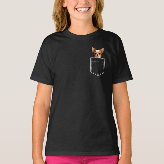 T-shirt Pocket Chihuahua (Devant)