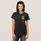T-shirt Pocket Cube Shar Pei Puppy Chien (Devant entier)
