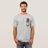 T-shirt Pocket Cute Leonberger (Devant entier)