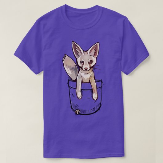 T-shirt Pocket Cute Ruppells Fox (Design devant)