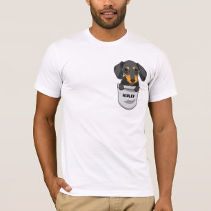 T-shirt Pocket Dachshund chiot chien mignon