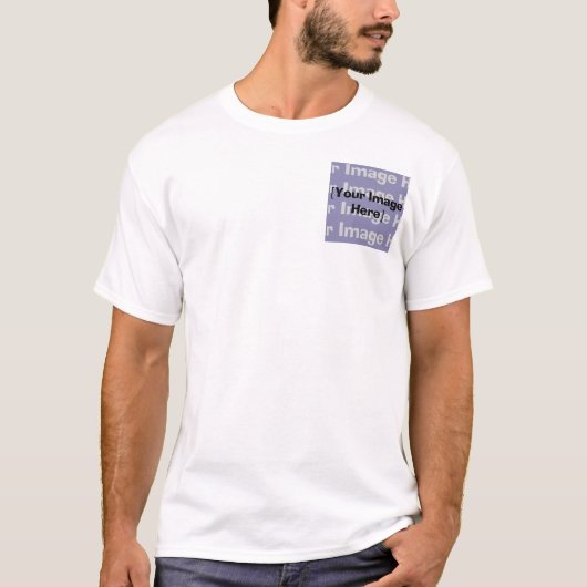  T-Shirt Pocket en verticale achterzijde (Voorkant)