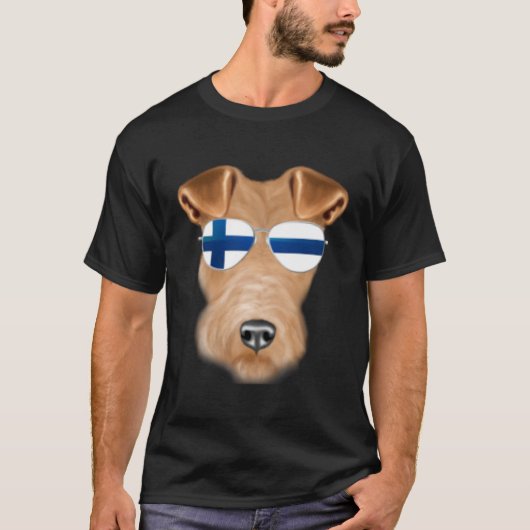 T-shirt Pocket finlandaise Fil Fox Terrier Chien Finlande (Devant)