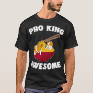 T-shirt Pocket Pho King Awesome Kawaii Hamster nouilles