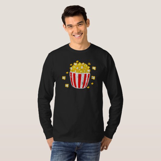 T-shirt Pocket Popcorn Pop Corn Eater Graphisme (Devant entier)