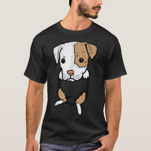 T-shirt Pocket Puppy Pitbull Pieds Cute Pitties Amoureux d