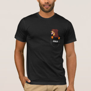 T-shirt Pocket Rottweiler chiot chien mignon