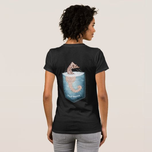 T-shirt Pocket Seahorse (Dos entier)