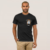 T-shirt Pocket St Bernard chiot chien mignon (Devant entier)