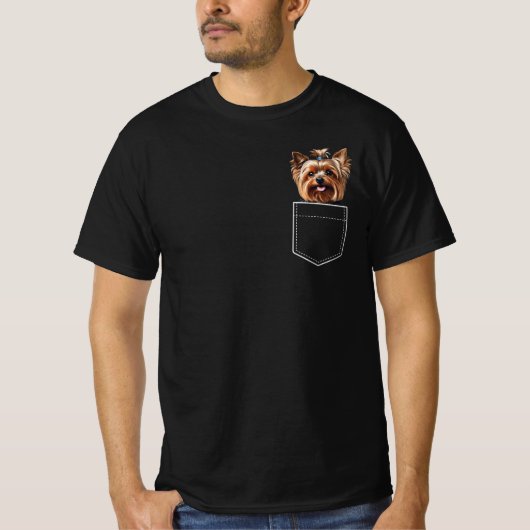 T-shirt Pocket Yorkie (Devant)
