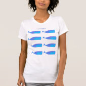T-shirt Pod de baleine bleue (Devant)