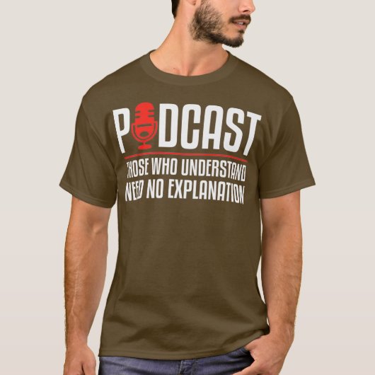 T-shirt Podcast Ceux Qui Comprennent N'Ont Pas Besoin D'Ex (Devant)