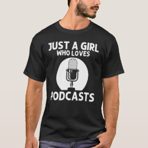 T-shirt Podcast cool Pour Filles Enfants Podcaster Microph