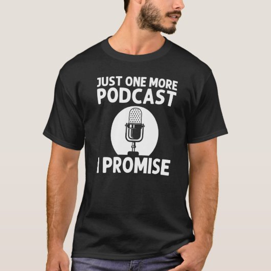 T-shirt Podcast cool Pour Hommes Podcaster Femme Microphon (Devant)