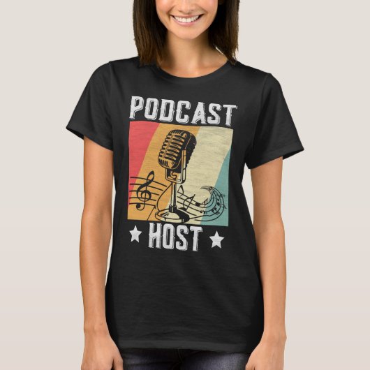 T-shirt Podcast Host Podcaster Podcasting Interview Strea (Devant)
