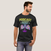 T-shirt Podcast Host Podcaster Podcasting Interview Strea (Devant entier)