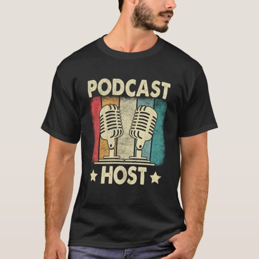 T-shirt Podcast Host Podcaster Podcasting Interview Strea (Devant)