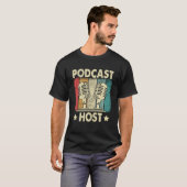 T-shirt Podcast Host Podcaster Podcasting Interview Strea (Devant entier)