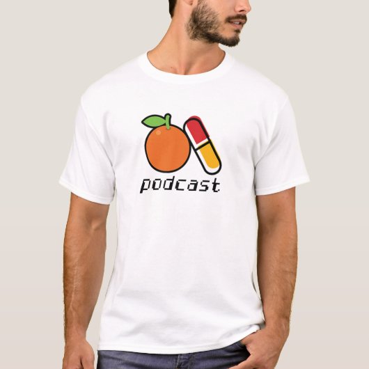 T-shirt Podcast Orange Pill (Devant)