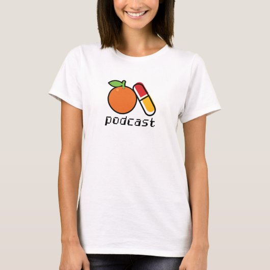 T-shirt Podcast Orange Pill (Devant)
