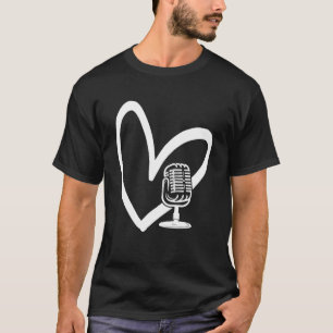 T-shirt Podcast Podcaster Podcasting Interview Stream Disk
