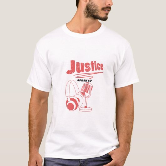 T-shirt Podcast pour Justice (Devant)