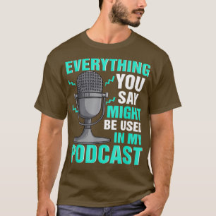 T-shirt Podcaster Inspiré Podcasting Podcast connexes Podc