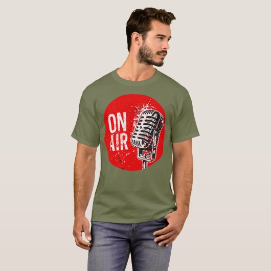 T-shirt Podcasting microphone Podcast Lover (Devant entier)