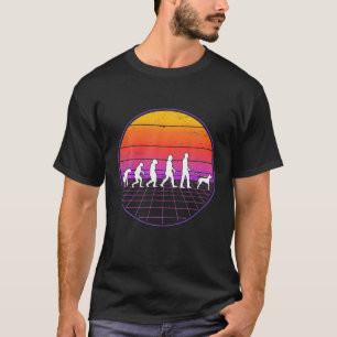 T-shirt Podenco Evolution Vaporwave Ibiza Hound Podenco
