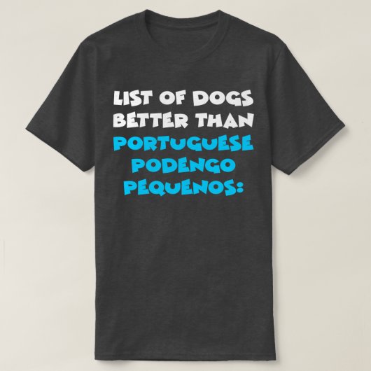 T-shirt Podengo Pequeno 4 (Design devant)