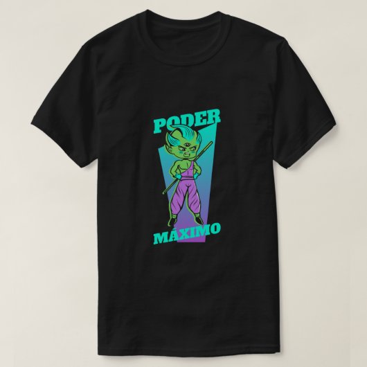 T-shirt Poder maximo - chemise - t-shir - anime (Design devant)