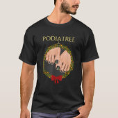T-shirt Podiatrie Arbre de Noël Podiatre pied Médicale com (Devant)