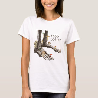 T-shirt Podologue vintage Fungal Skeleton Feed