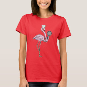 T-shirt Poêle à frire Chef Flamingo