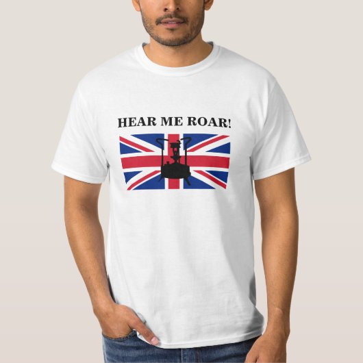 T-shirt Poêle à pression de paraffine " HEAR ME ROAR " (Devant)