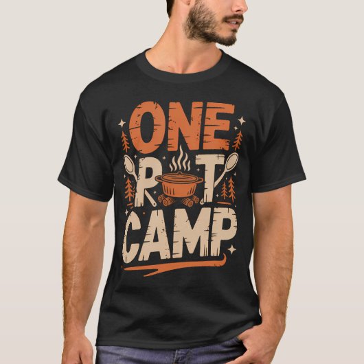 T-shirt Poêle Sizzle Chuckwagon Fonte Camp (Devant)